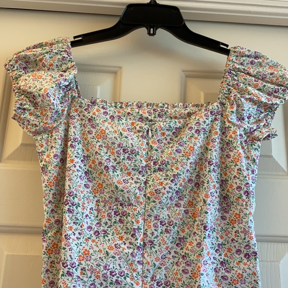 Tommy Hilfiger puff sleeve mini-flower dress, 4 - Picture 5 of 10